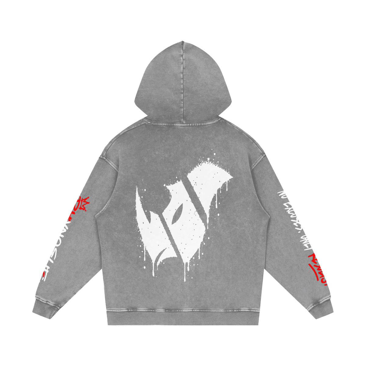Rhyno Elite Graffiti Oversized Acid Wash Hoodie
