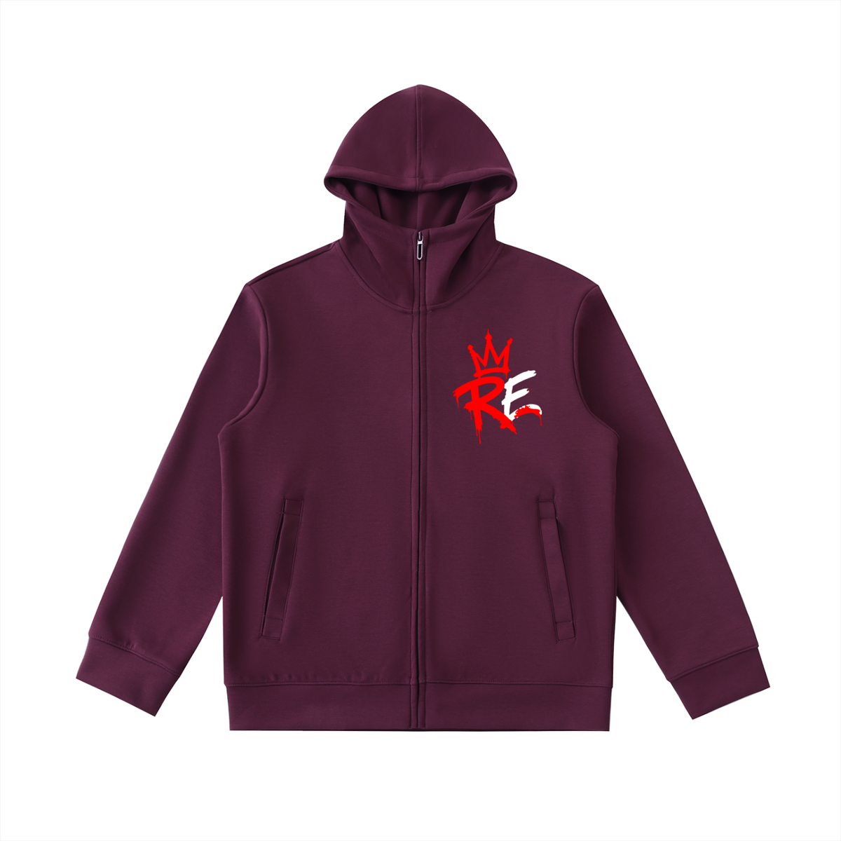 Rhyno Elite RE Crown Heavyweight High Neck Zip-Up Hoodie