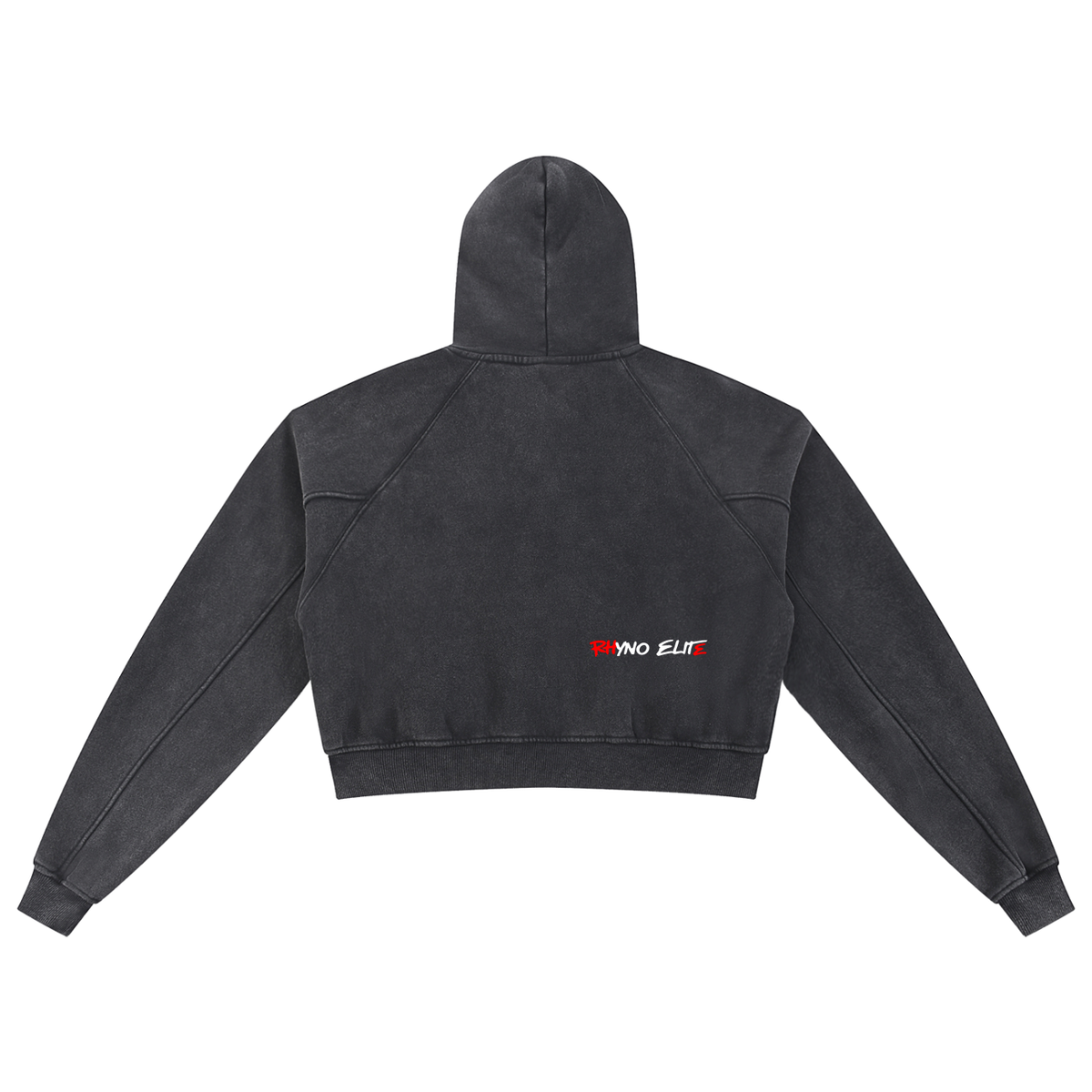 Rhyno Elite Crown RE Snow Washed Cropped Hoodie