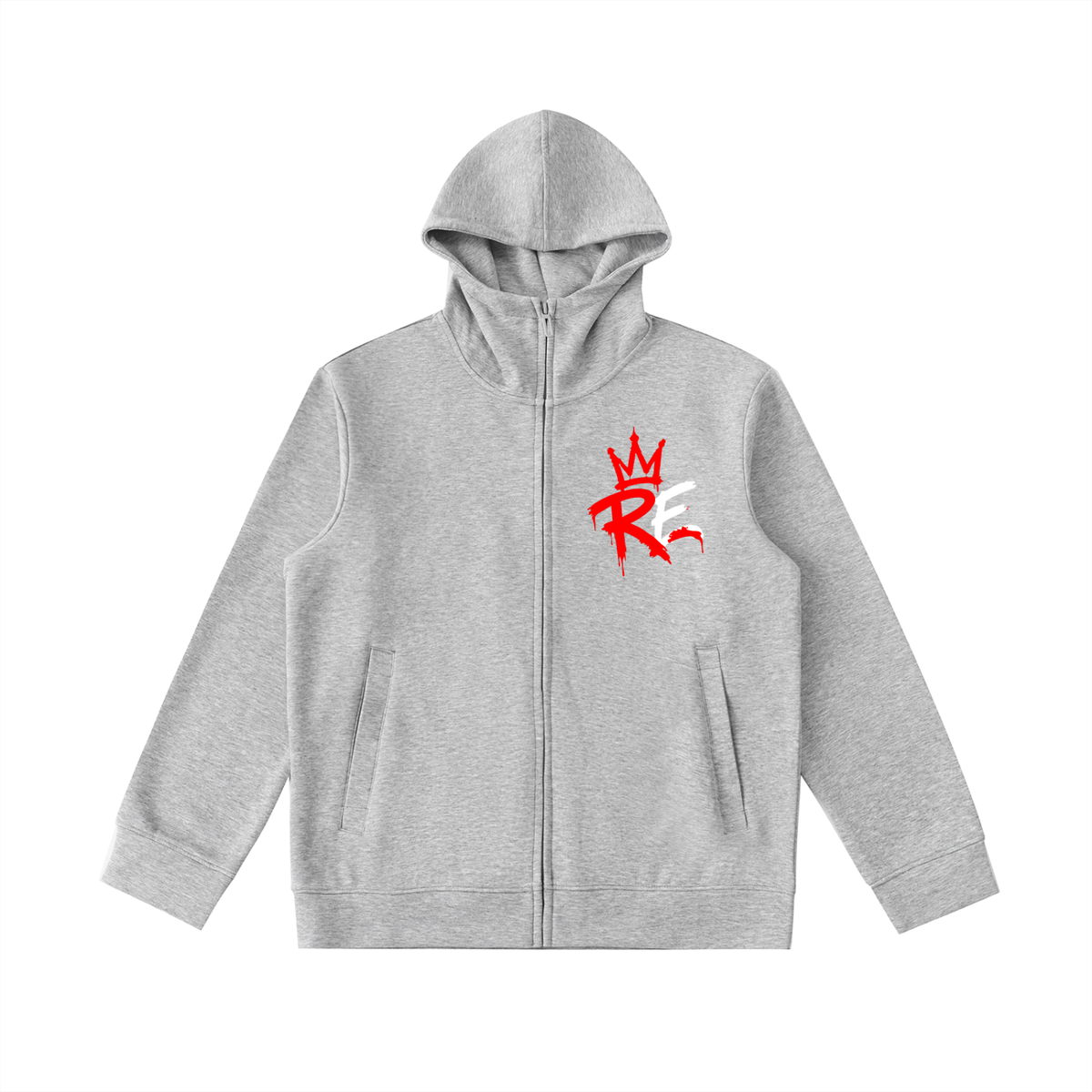 Rhyno Elite RE Crown Heavyweight High Neck Zip-Up Hoodie
