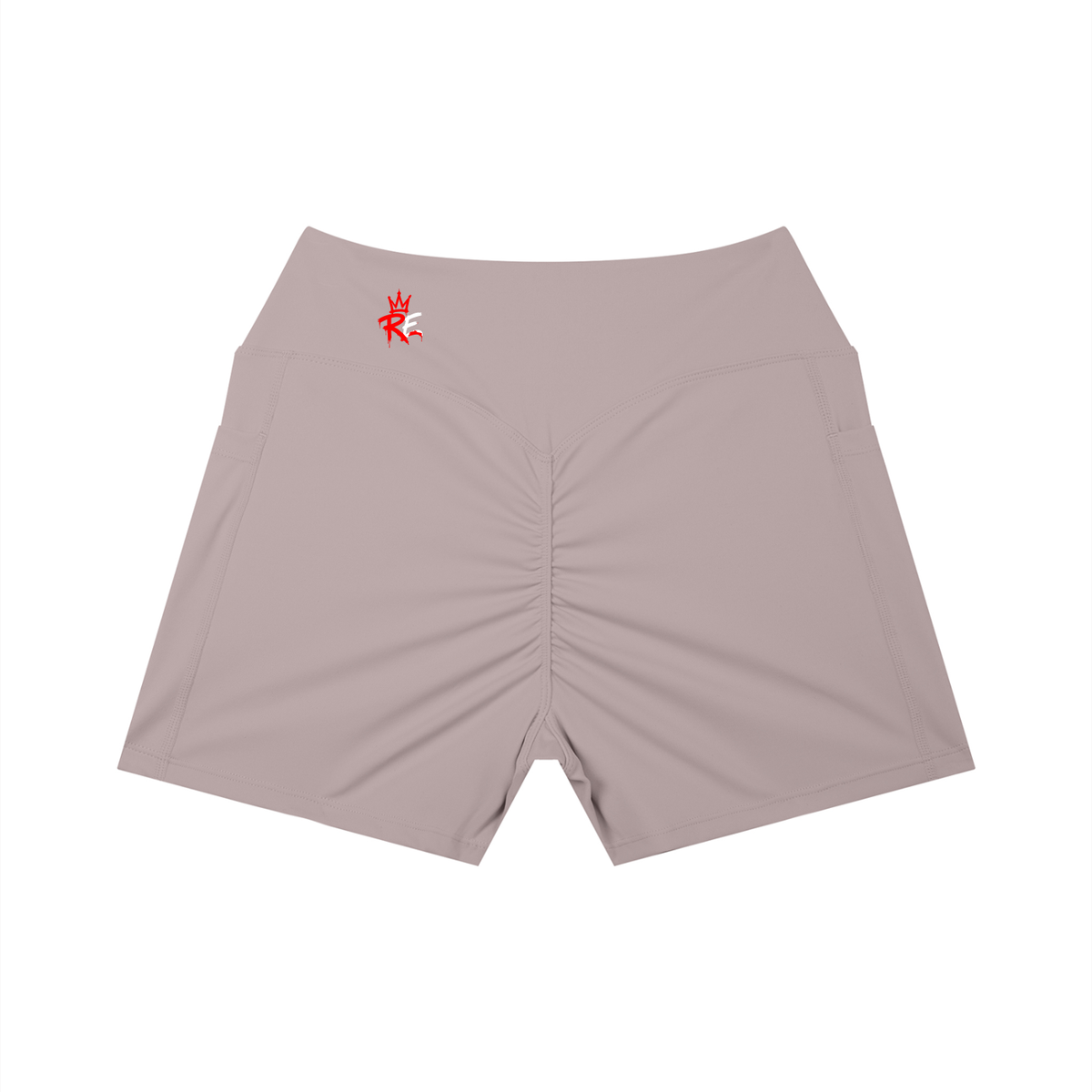 Rhyno Elite RE Crown Women’s High-Rise Pocket Yoga Shorts