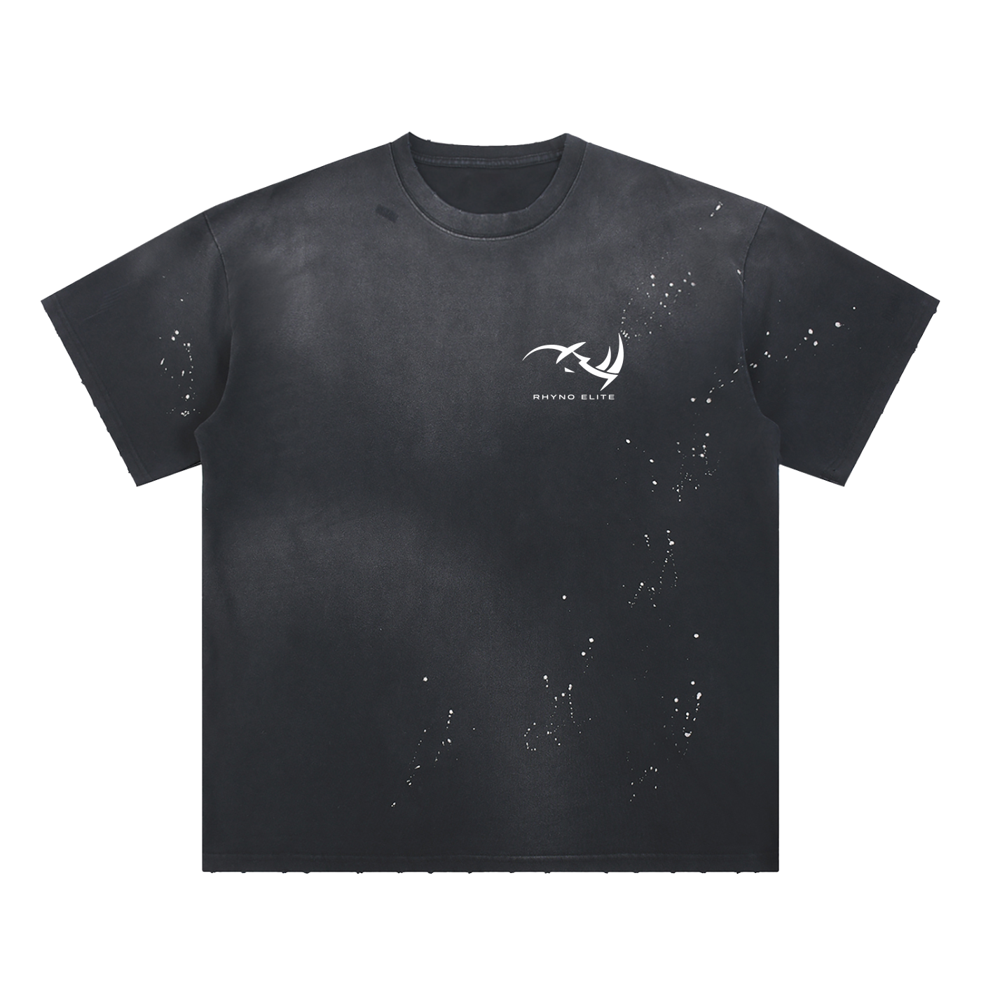 Hand-Frayed Sunfade Paint Splatter T-Shirt