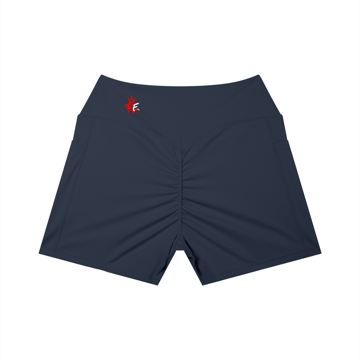Rhyno Elite RE Crown Women’s High-Rise Pocket Yoga Shorts