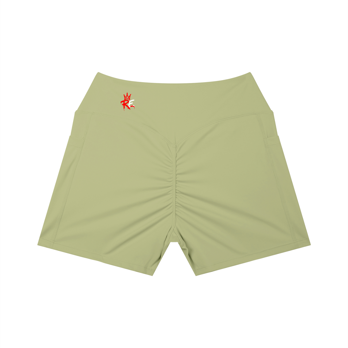 Rhyno Elite RE Crown Women’s High-Rise Pocket Yoga Shorts