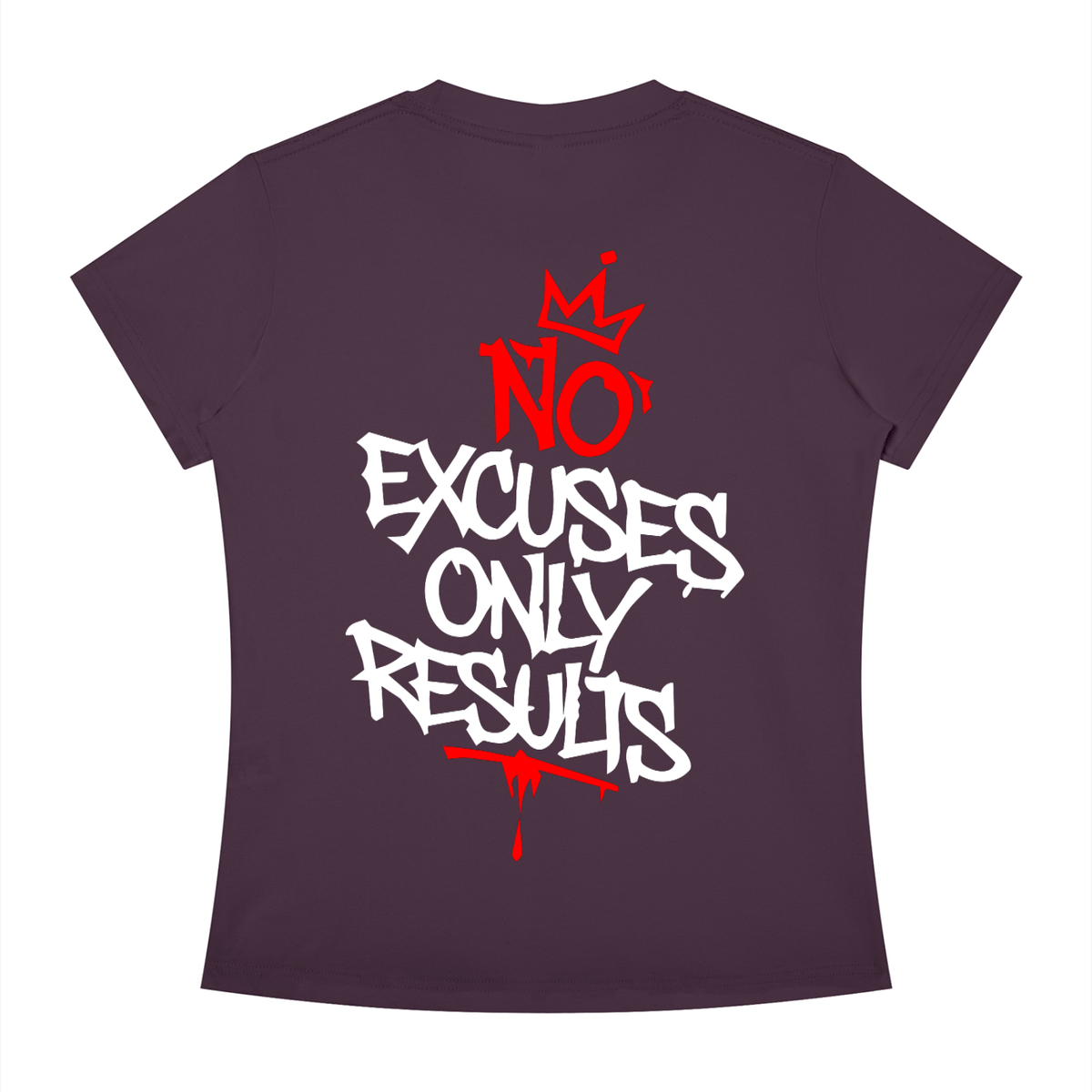 Rhyno Elite RE Crown No Excuses Women’s Slim Fit Crewneck T-Shirt