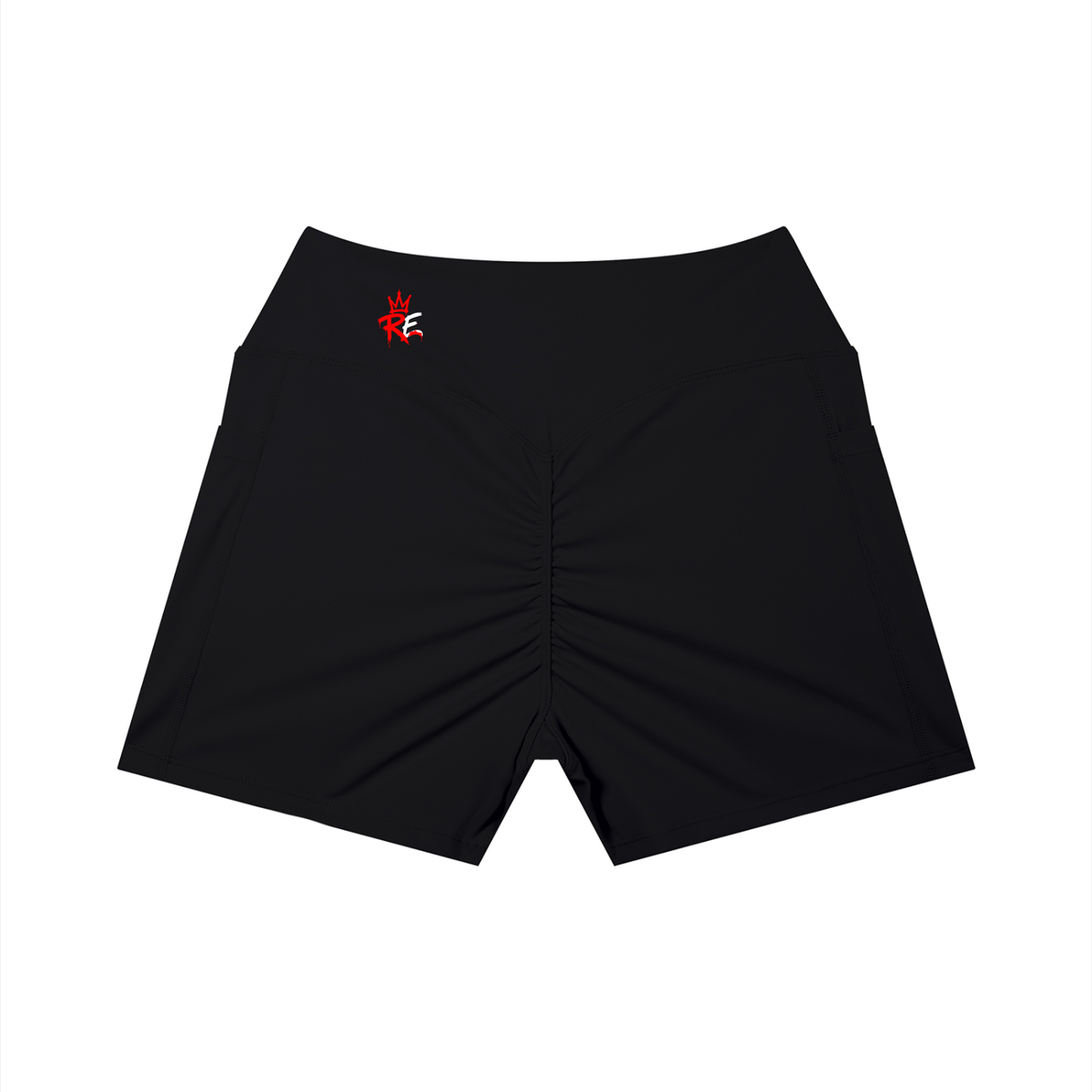 Rhyno Elite RE Crown Women’s High-Rise Pocket Yoga Shorts