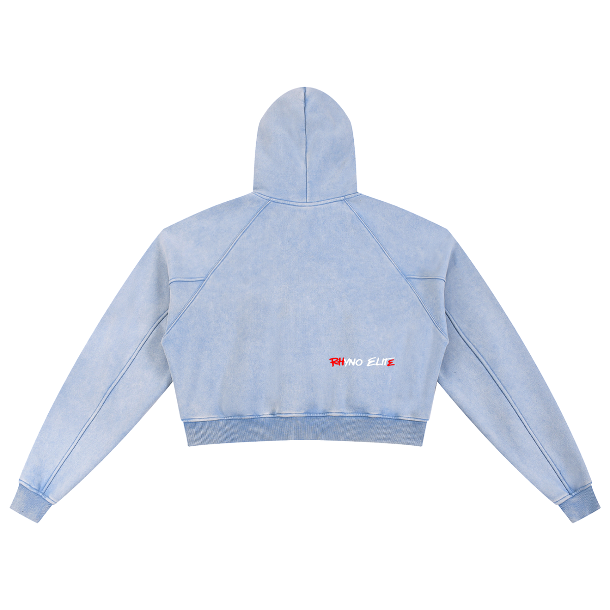 Rhyno Elite Crown RE Snow Washed Cropped Hoodie