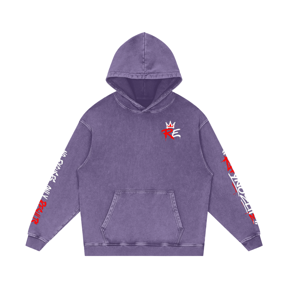 Rhyno Elite Graffiti Oversized Acid Wash Hoodie