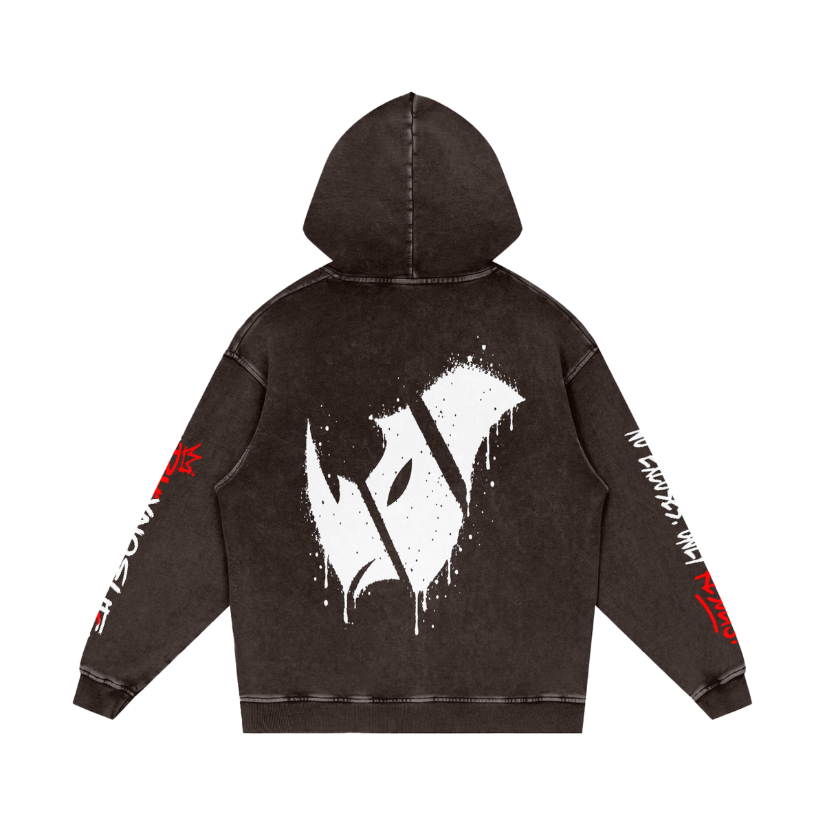 Rhyno Elite Graffiti Oversized Acid Wash Hoodie