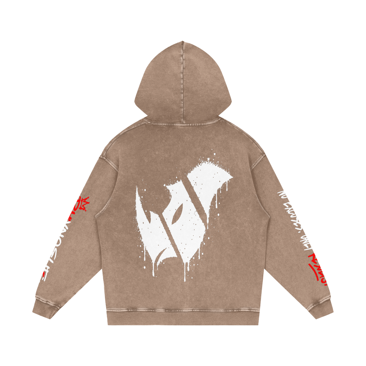 Rhyno Elite Graffiti Oversized Acid Wash Hoodie