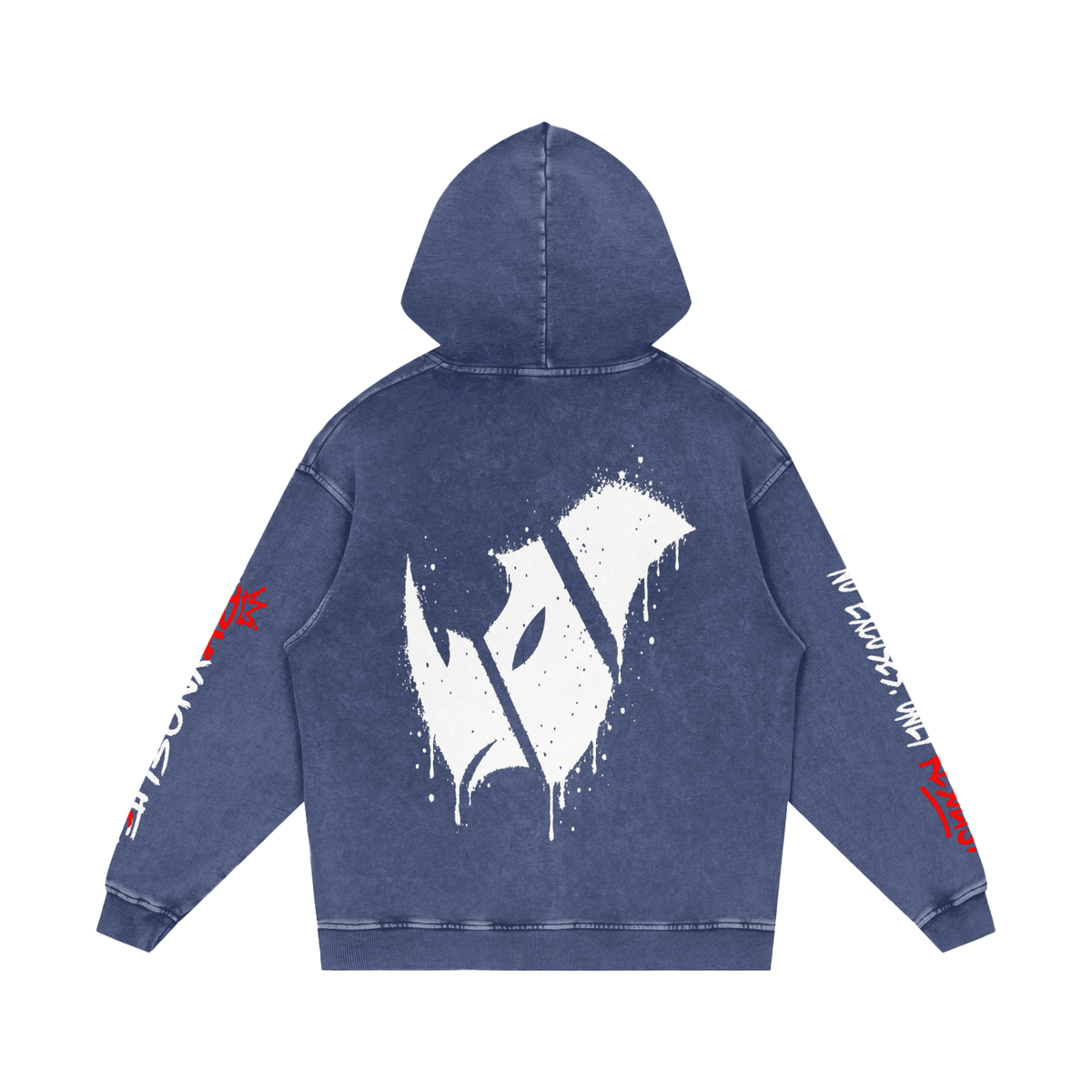 Rhyno Elite Graffiti Oversized Acid Wash Hoodie