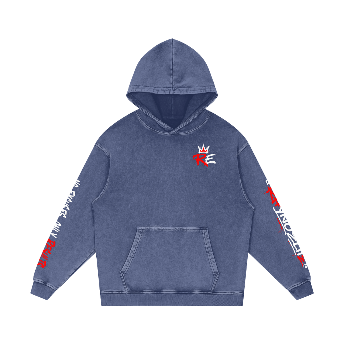 Rhyno Elite Graffiti Oversized Acid Wash Hoodie