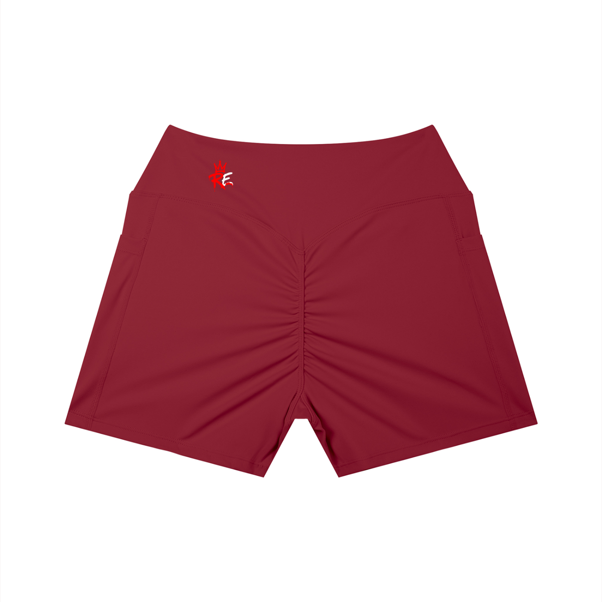 Rhyno Elite RE Crown Women’s High-Rise Pocket Yoga Shorts