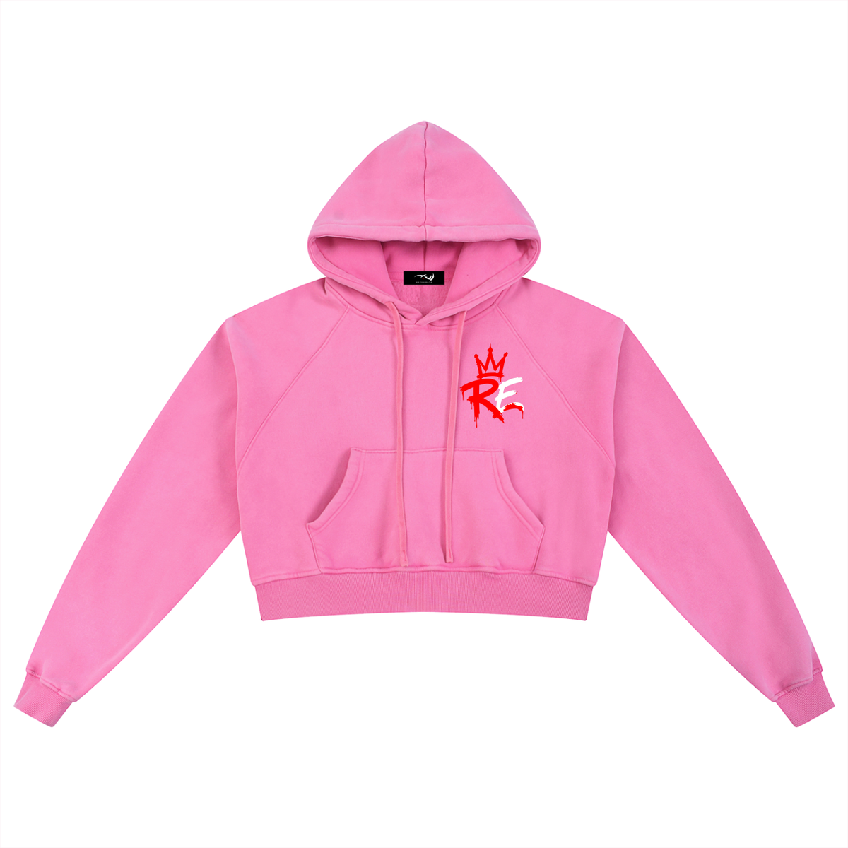Rhyno Elite Crown RE Snow Washed Cropped Hoodie