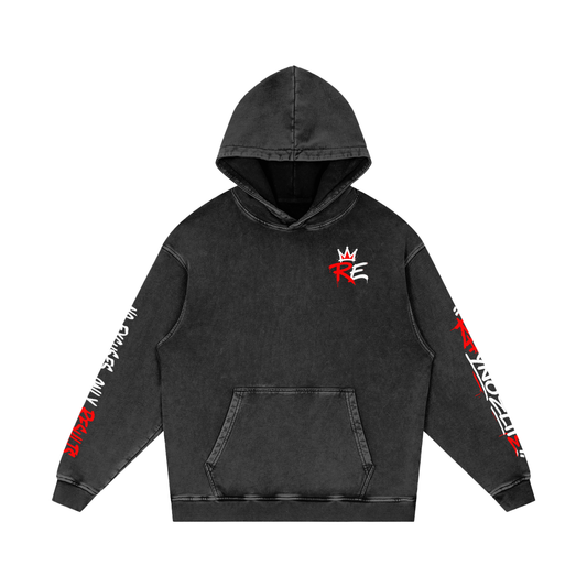 Rhyno Elite Graffiti Oversized Acid Wash Hoodie