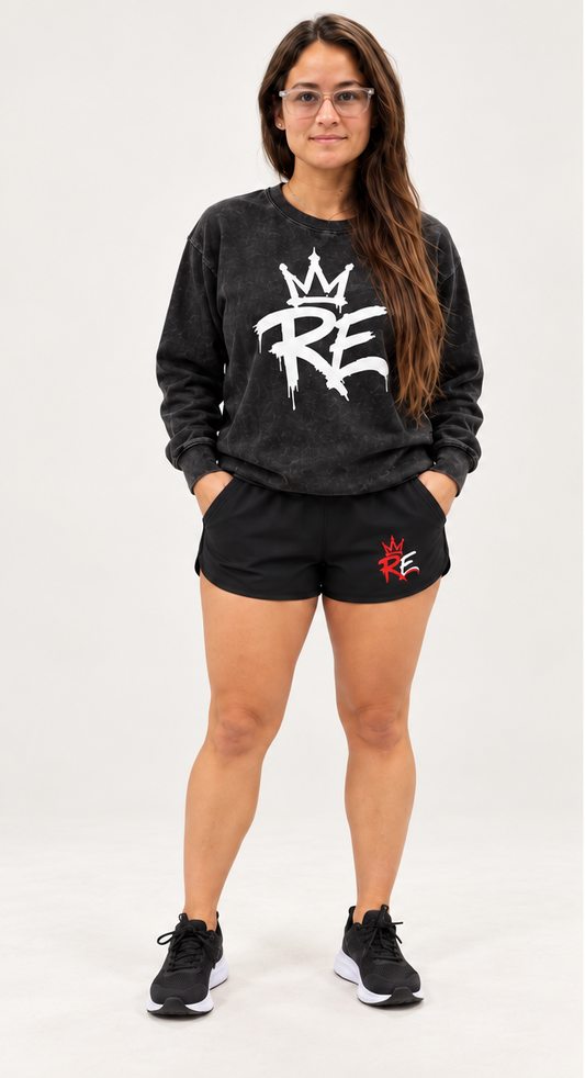 Rhyno Elite Crown RE Acid Wash Oversized Long Sleeve Tee