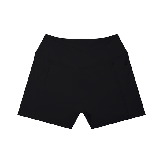 Rhyno Elite RE Crown Women’s High-Rise Pocket Yoga Shorts